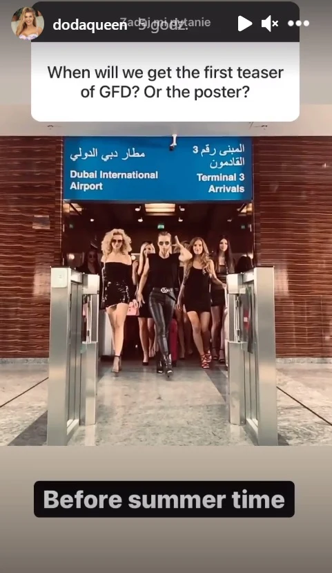 Screenshot z Instastories @dodaqueen Screenshot z Instastories @dodaqueen
