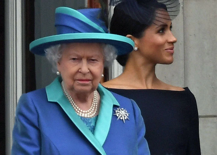 Królowa Elżbieta II i Meghan Markle