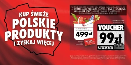 Klienci Biedronki otrzymają vouchery o wartości 99 zł