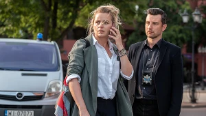 Paulina Chruściel i Wojciech Zieliński w serialu "Komisarz Mama"