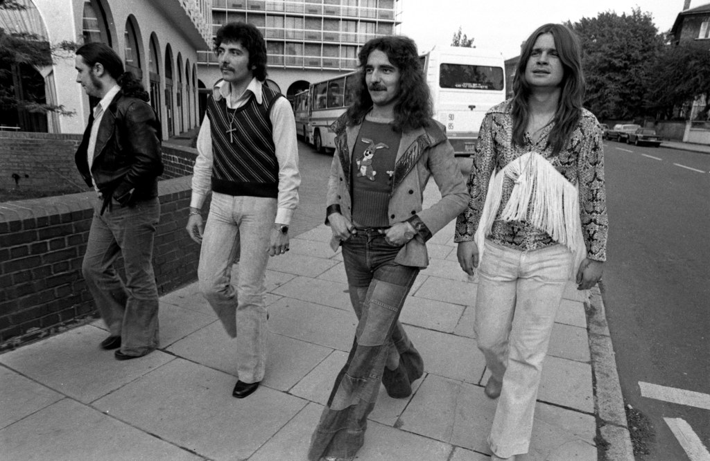 Black Sabbath w 1975 r. Od lewej: Bill Ward, Tony Iommi, Geezer Butler i Ozzy Osbourne