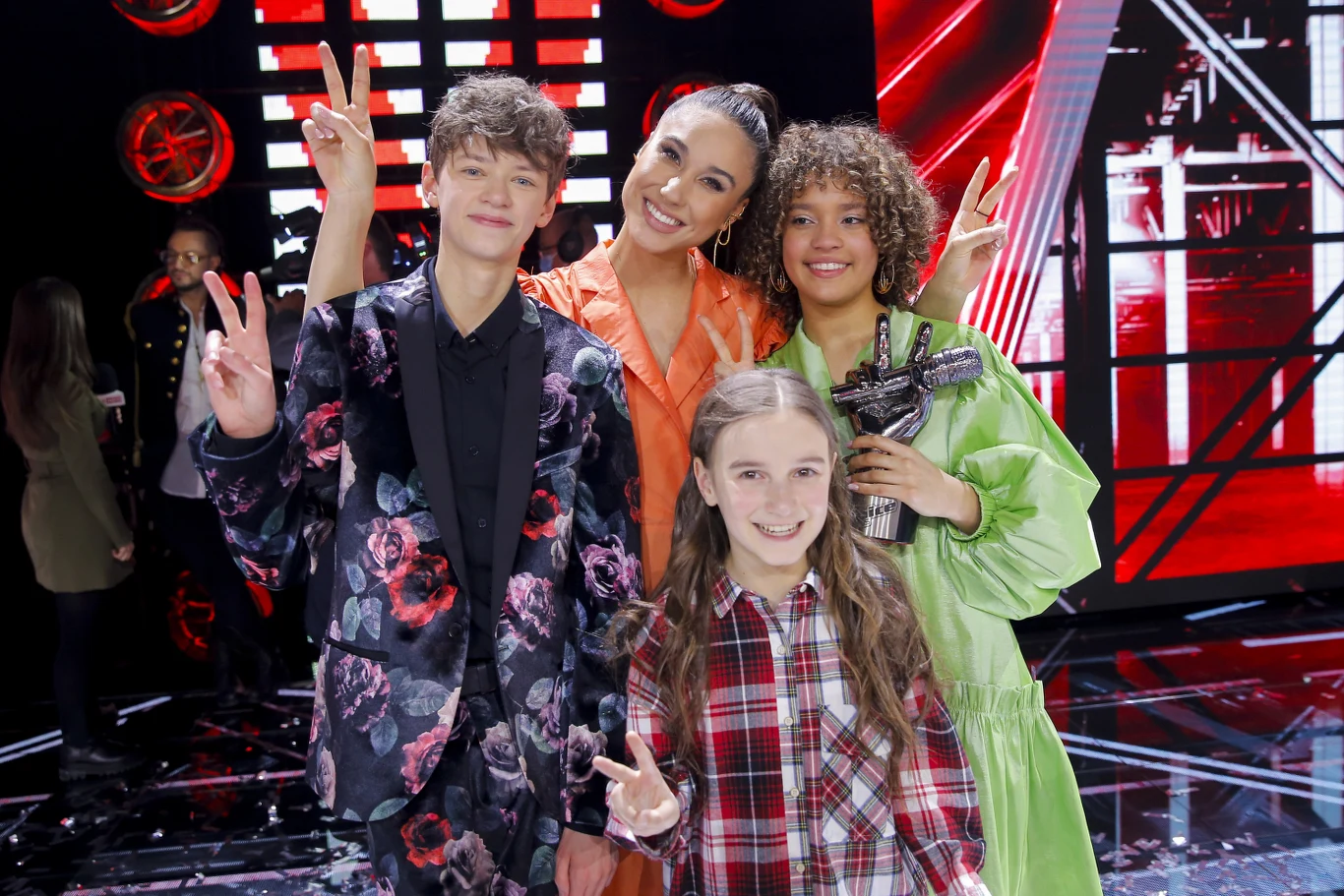 Olek Klembacki, Sara Egwu-James i Tatiana Kopala z Idą Nowakowską Olek Klembacki, Sara Egwu-James i Tatiana Kopala z Idą Nowakowską