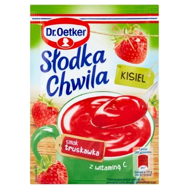 Dr. Oetker Słodka Chwila Kisiel smak truskawka 30 g - 1