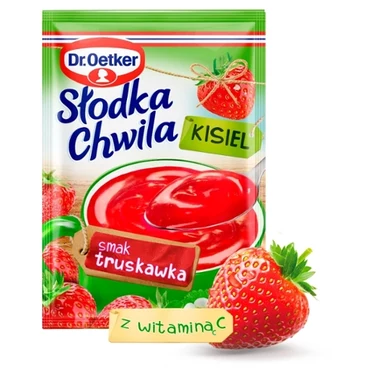 Dr. Oetker Słodka Chwila Kisiel smak truskawka 30 g - 0