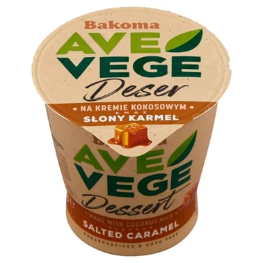Bakoma Ave Vege Deser na kremie kokosowym smak słony karmel 150 g - 0