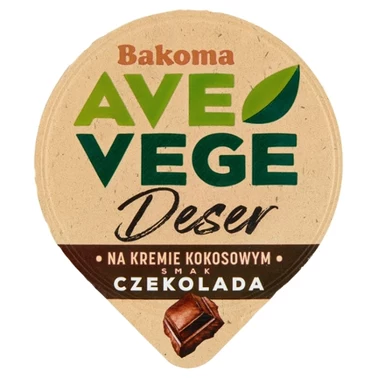 Bakoma Ave Vege Deser na kremie kokosowym smak czekolada 150 g - 1