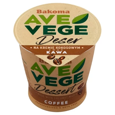 Bakoma Ave Vege Deser na kremie kokosowym smak kawa 150 g  - 2