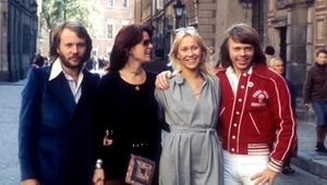 ABBA w Warszawie w 1974 r. Od lewej: Benny Andersson, Anni-Frid (Frida) Lyngstad, Agnetha Fältskog i Björn Ulvaeus