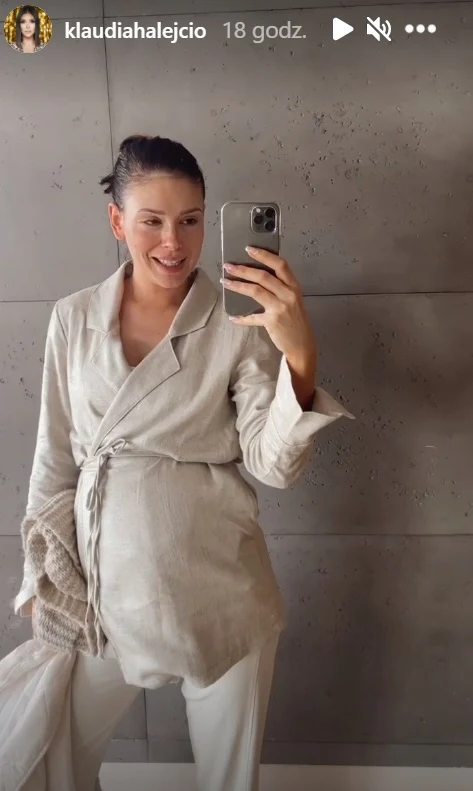 Screenshot z Instastories @klaudiahalejcio Zweryfikowano Screenshot z Instastories @klaudiahalejcio Zweryfikowano