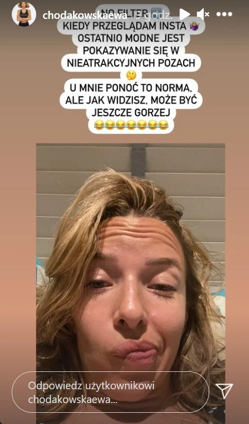 Screenshot z Instagrama @chodakowskaewa 