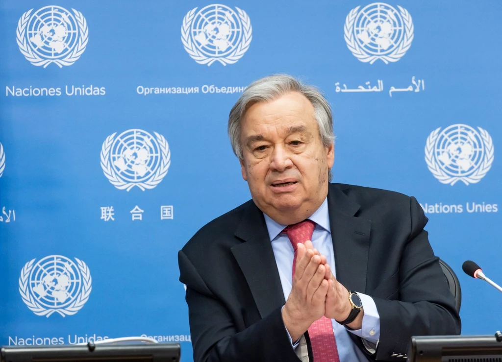 Antonio Guterres, sekretarz generalny ONZ. Antonio Guterres, sekretarz generalny ONZ.