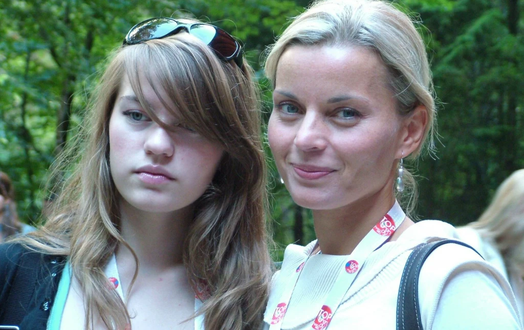 Małgorzata Foremniak z córką Olą