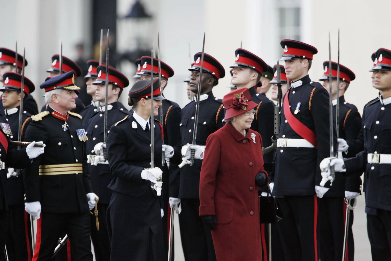 Królowa Elżbieta II z księciem Williamem