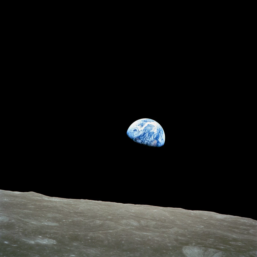 Wschód Ziemi. Zdjęcie zrobiono w 1968 r. 