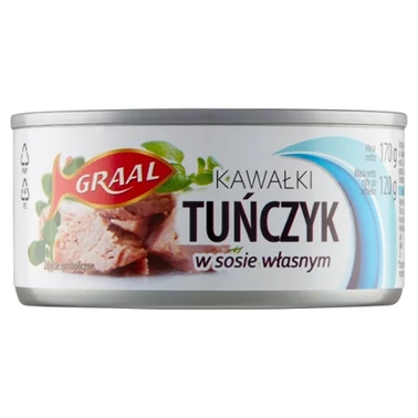 Graal Tuńczyk kawałki w sosie własnym 170 g - 1