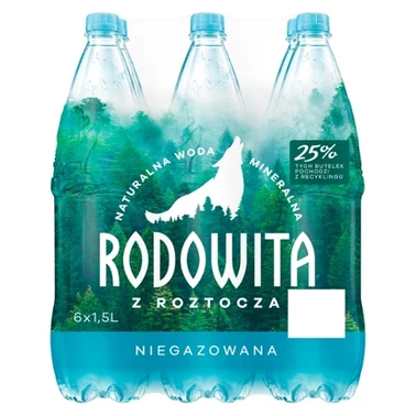 Rodowita z Roztocza Naturalna woda mineralna niegazowana 6 x 1,5 l - 1