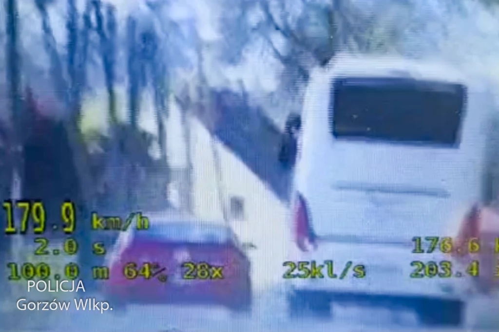 179,9 km/h to prędkość radiowozu, a nie Mustanga. Policjanci albo tego nie wiedzą, albo udają że nie wiedzą.