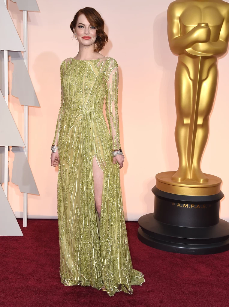 Emma Stone wybrała niezwykle trudny kolor sukni oscarowej