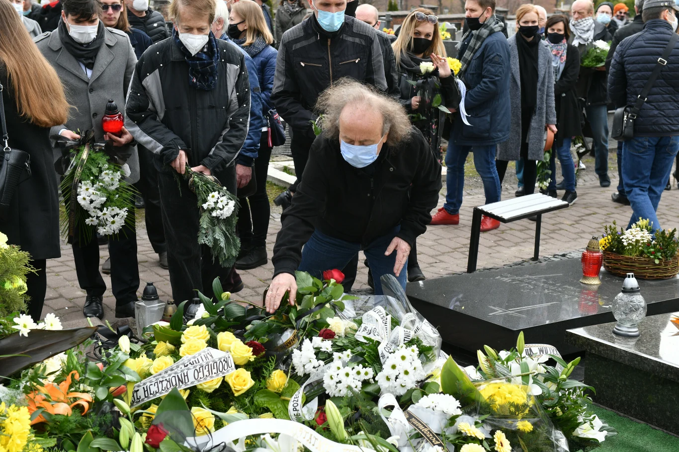 Przyjaciela przyszedł pożegnać m.in. Józef Skrzek, lider grupy SBB.