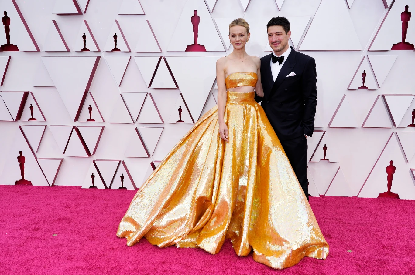 Carey Mulligan i Marcus Mumford na czerwonym dywanie