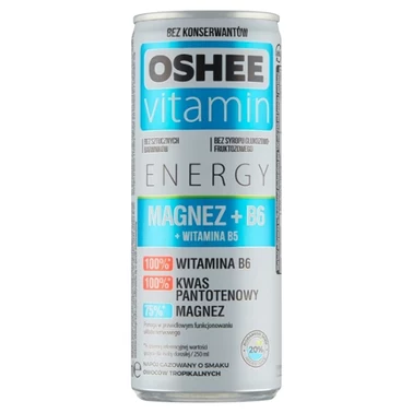 Oshee Vitamin Energy Napój gazowany o smaku owoców tropikalnych 250 ml - 5