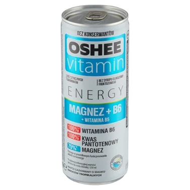 Oshee Vitamin Energy Napój gazowany o smaku owoców tropikalnych 250 ml - 4