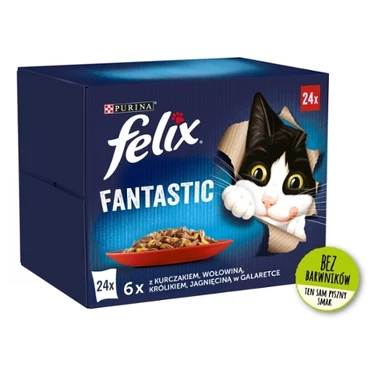 Felix Fantastic Karma dla kotów wiejskie smaki w galaretce 2,04 kg (24 x 85 g) - 1