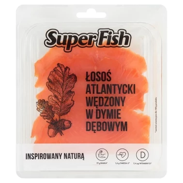 SuperFish Łosoś atlantycki wędzony w dymie dębowym 100 g - 1