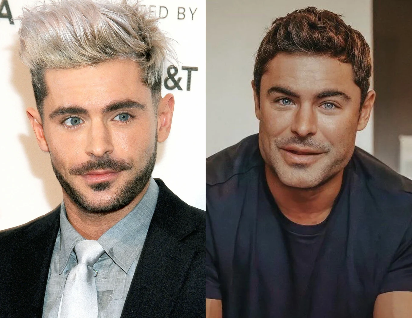 Porównanie wyglądu Zaca Efrona Porównanie wyglądu Zaca Efrona