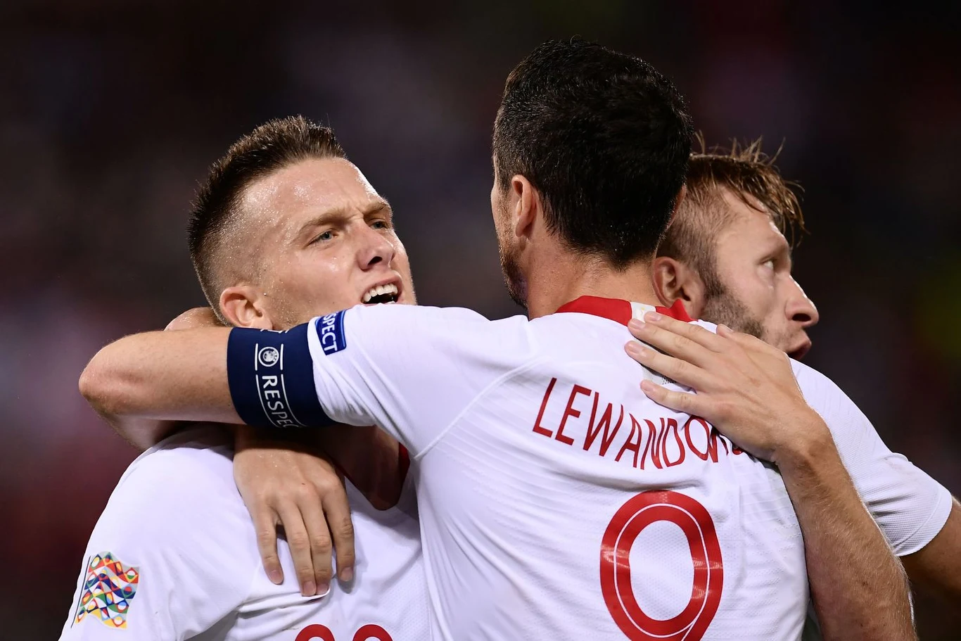 Piotr Zieliński, Robert Lewandowski i Jakub Błaszczykowski