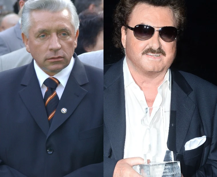 Andrzej Lepper i Krzysztof Krawczyk Andrzej Lepper i Krzysztof Krawczyk