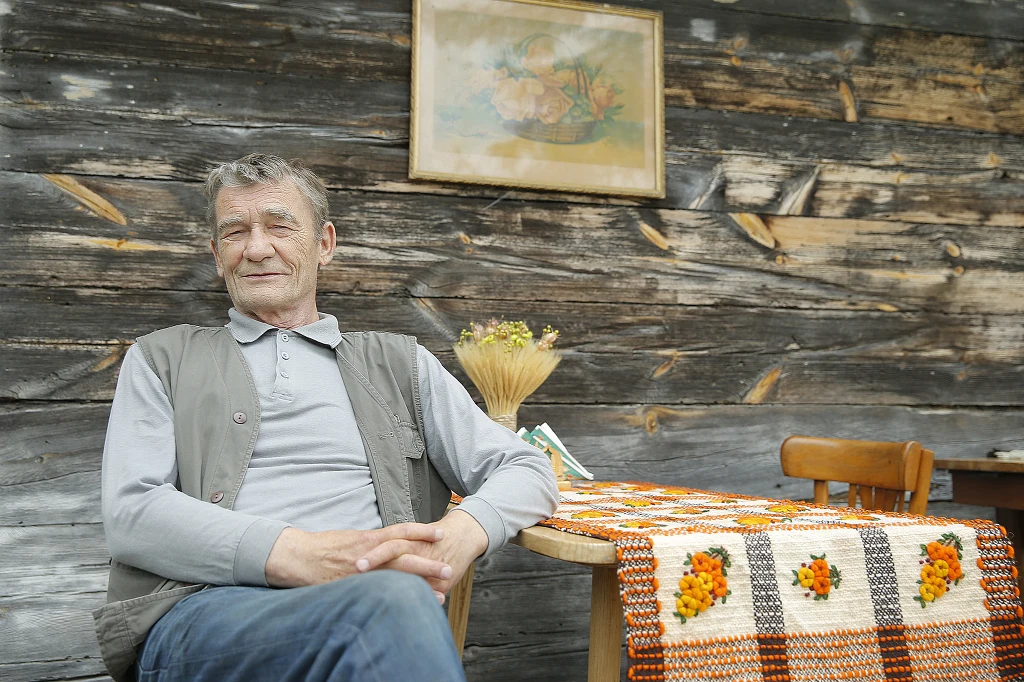 Krzysztof Kiersznowski na planie "Blondynki", 2017 rok