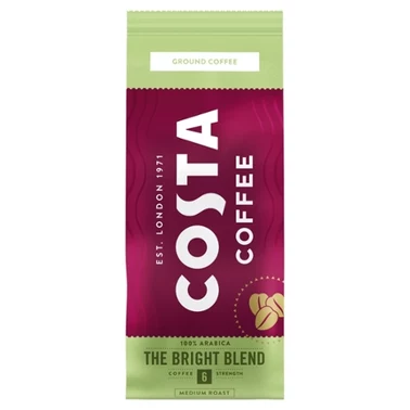 COSTA COFFEE Bright Blend Medium Roast Kawa palona mielona 200 g - 3