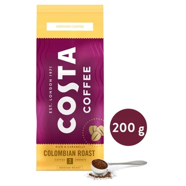 COSTA COFFEE Colombian Roast Medium Roast Kawa palona mielona 200 g - 2
