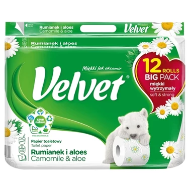 Velvet Rumianek i aloes Papier toaletowy 12 rolek - 6
