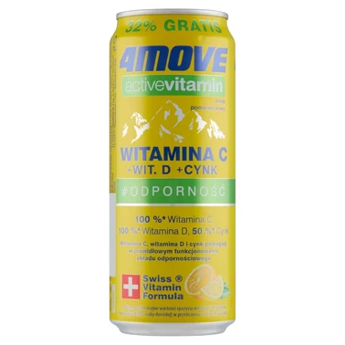 4Move Active Vitamin Gazowany napój smak pomarańczowy 330 ml - 7