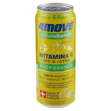 4Move Active Vitamin Gazowany napój smak pomarańczowy 330 ml - 6