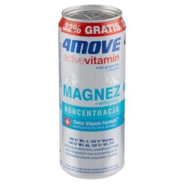 4Move Active Vitamin Gazowany napój smak cytrusów 330 ml - 12