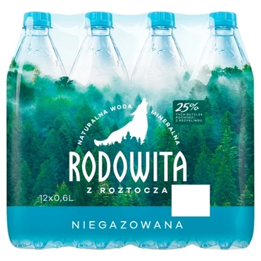 Rodowita z Roztocza Naturalna woda mineralna niegazowana 12 x 0,6 l - 1