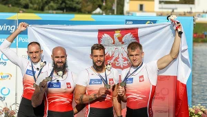Od lewej: Mateusz Wilangowski, Mikołaj Burda, Marcin Brzeziński, Michał Szpakowski