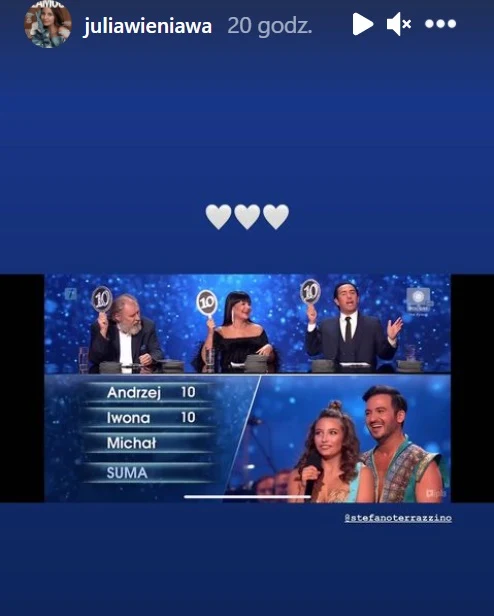 Screenshot z Instagrama @juliawieniawa