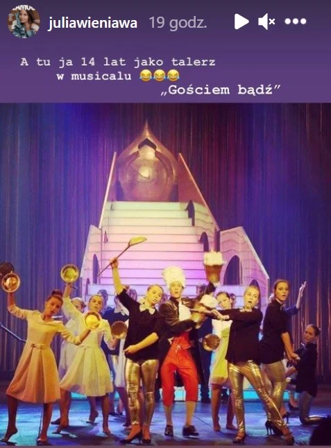 Screenshot z Instagrama @juliawieniawa 