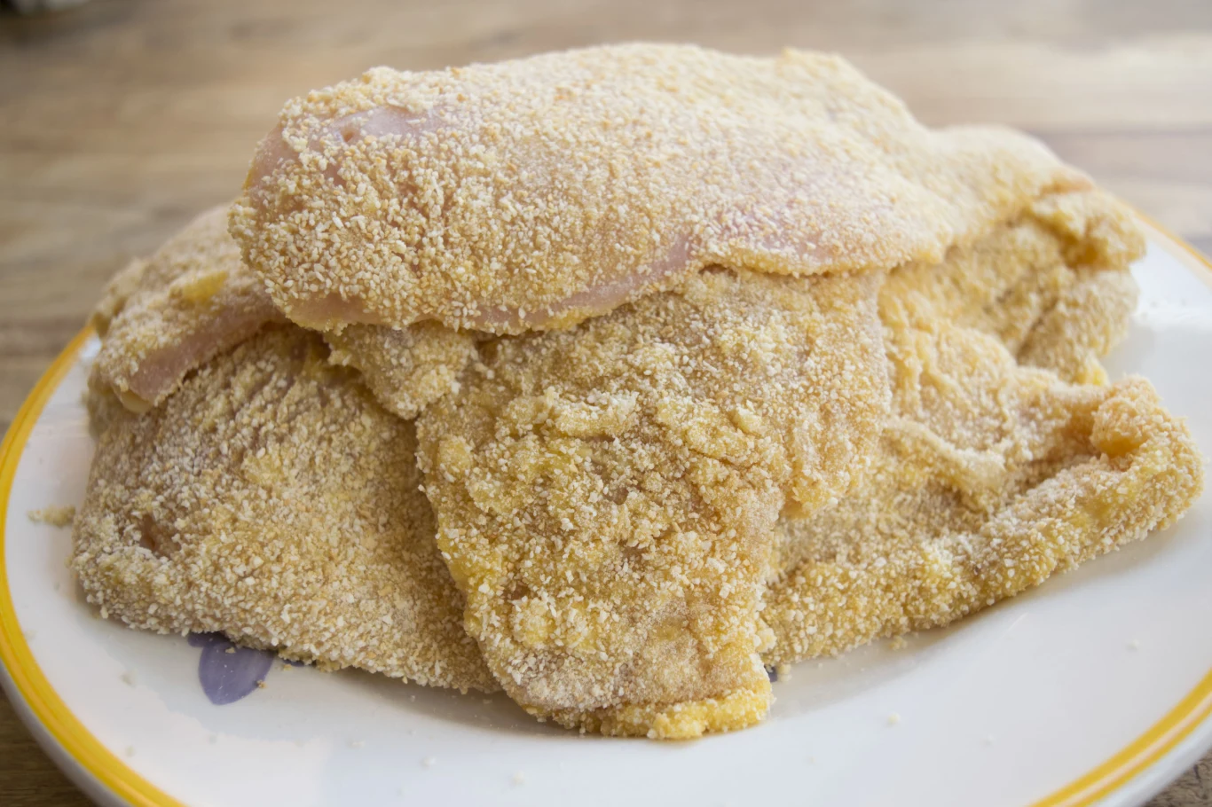 Schab na kotlety należy dobrze rozbić a następnie zapanierować Schab na kotlety należy dobrze rozbić a następnie zapanierować