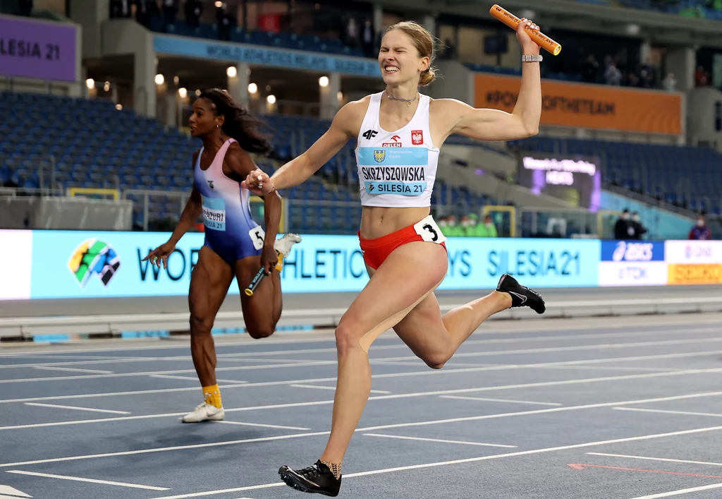 Polka Pia Skrzyszowska w biegu eliminacyjnym 4x100 m Polka Pia Skrzyszowska w biegu eliminacyjnym 4x100 m