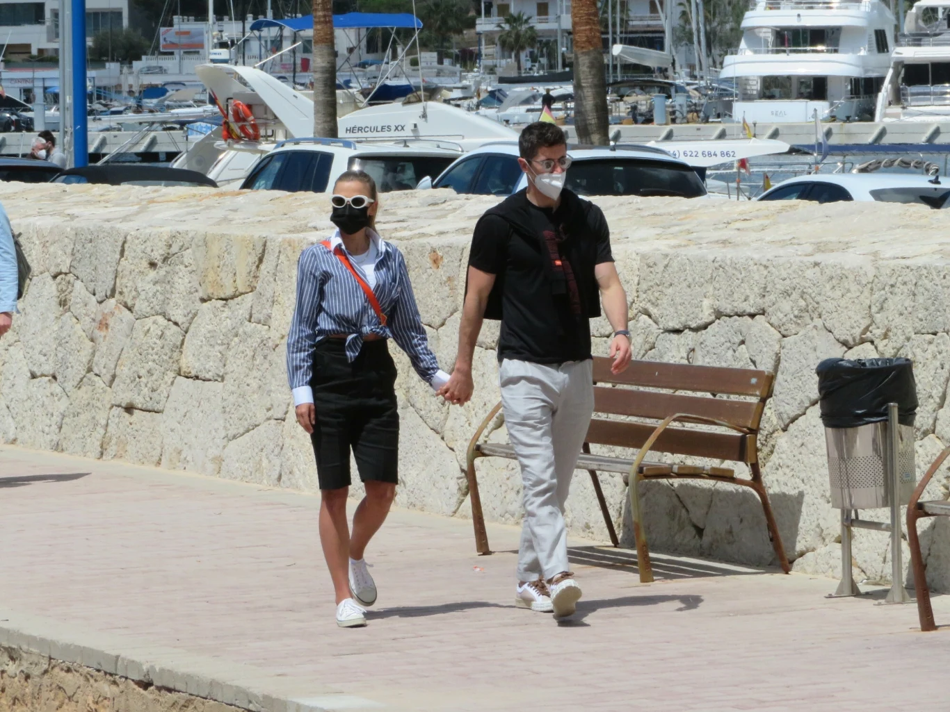 Anna i Robert Lewandowscy na Majorce