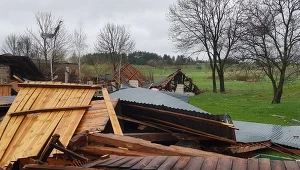 Skutki nawałnicy w gminie Tereszpol 