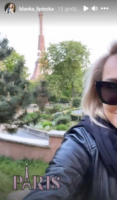 Screenshot z Instagrama @blanka_lipinska Screenshot z Instagrama @blanka_lipinska