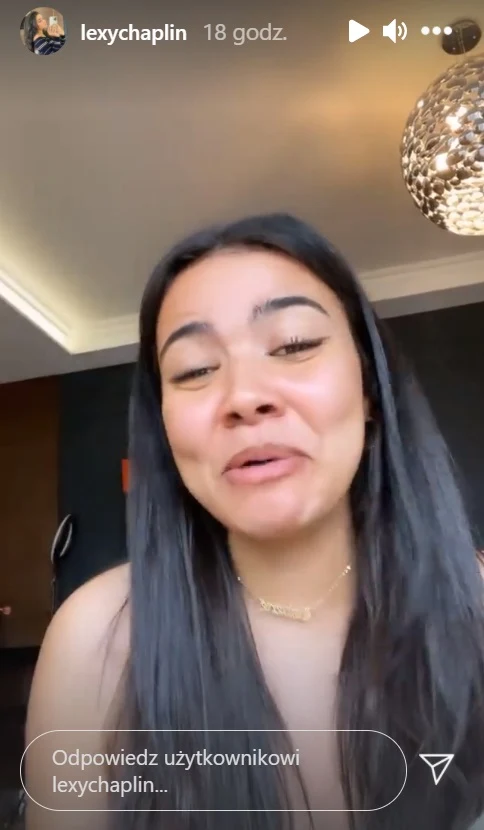 Screenshot z Instagrama @lexychaplin Screenshot z Instagrama @lexychaplin
