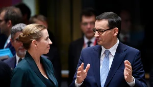Mette Frederiksen i Mateusz Morawiecki
