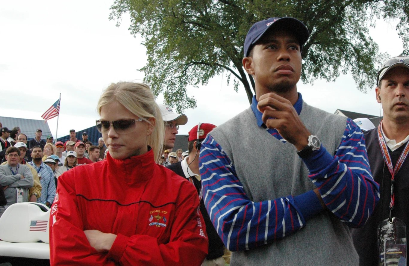 Tiger Woods z byłą żoną, Elin